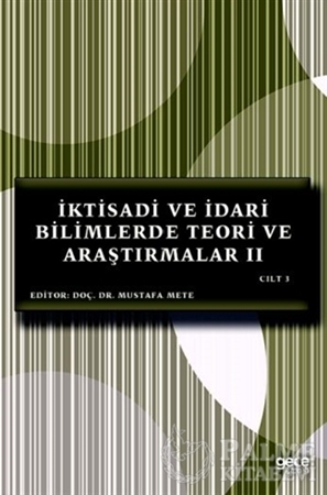 Resim İktisadi ve İdari Bilimlerde Teori ve Araştırmalar 2 Cilt 3