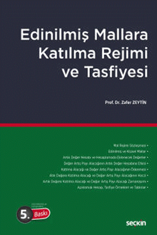 resm Edinilmiş Mallara Katılma Rejimi ve Tasfiyesi