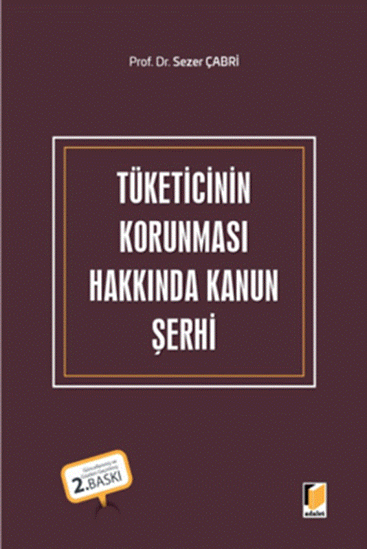 resm Tüketicinin Korunması Hakkında Kanun Şerhi