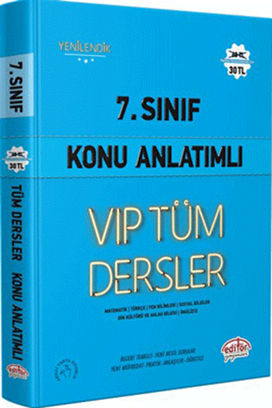 resm 7. Sınıf VIP Tüm Dersler Konu Anlatımlı