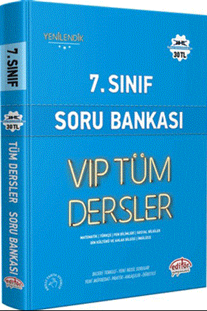 Resim 7. Sınıf Vip Tüm Dersler Soru Bankası Mavi Kitap