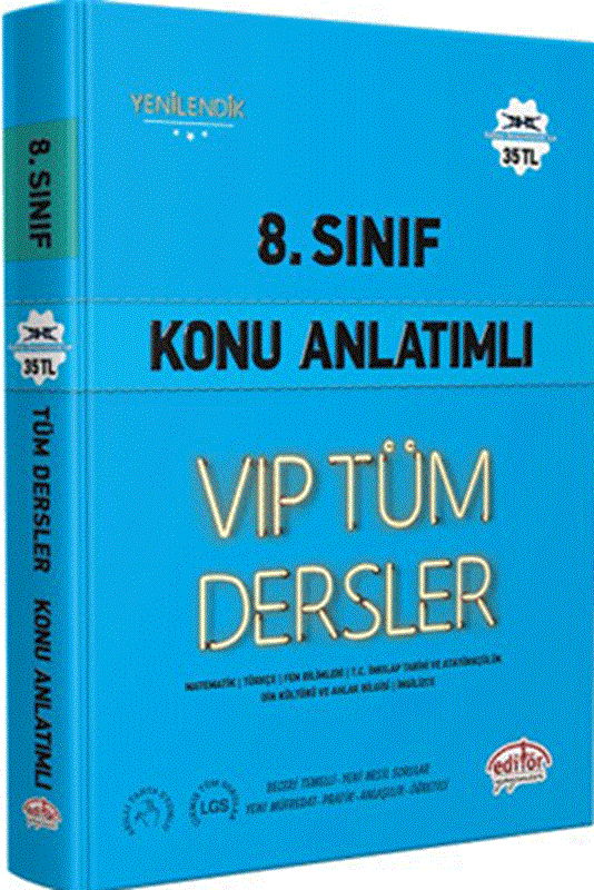 resm LGS 8. Sınıf VIP Tüm Dersler Konu Anlatımlı