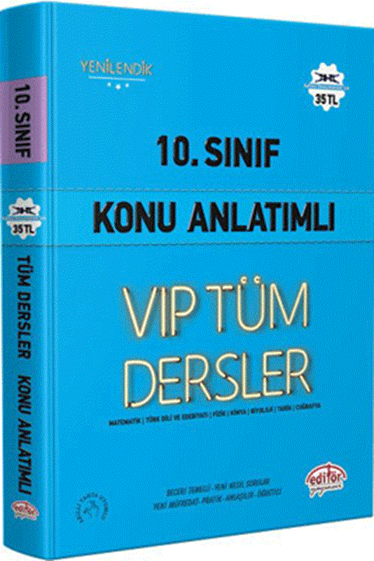 resm 10. Sınıf VIP Tüm Dersler Konu Anlatımlı Mavi Kitap