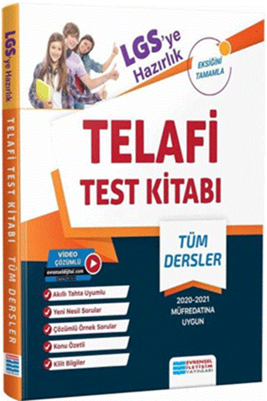 resm LGS ye Hazırlık Telafi Test Kitabı Video Çözümlü
