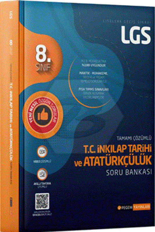 resm LGS T.C. İnkılap Tarihi ve Atatürkçülük Tamamı Çözümlü Soru Bankası