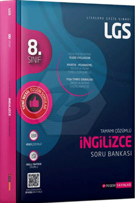 resm LGS İngilizce Tamamı Çözümlü Soru Bankası