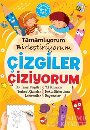 Resim Tamamlıyorum Birleştiriyorum - Çizgiler Çiziyorum