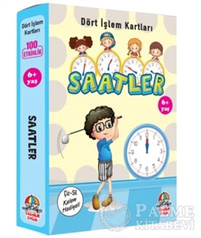 resm Saatler - Dört İşlem Kartları 6+ Yaş