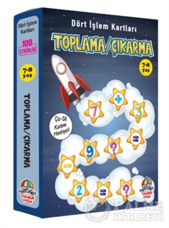 resm Toplama Çıkarma - Dört İşlem Kartları 7-8 Yaş