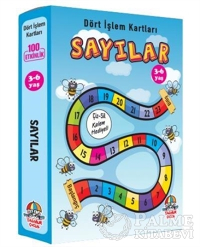 resm Sayılar - Dört İşlem Kartları 3-6 Yaş