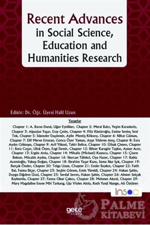 Resim Recent Advances in Social Science, Education and Humanities Research