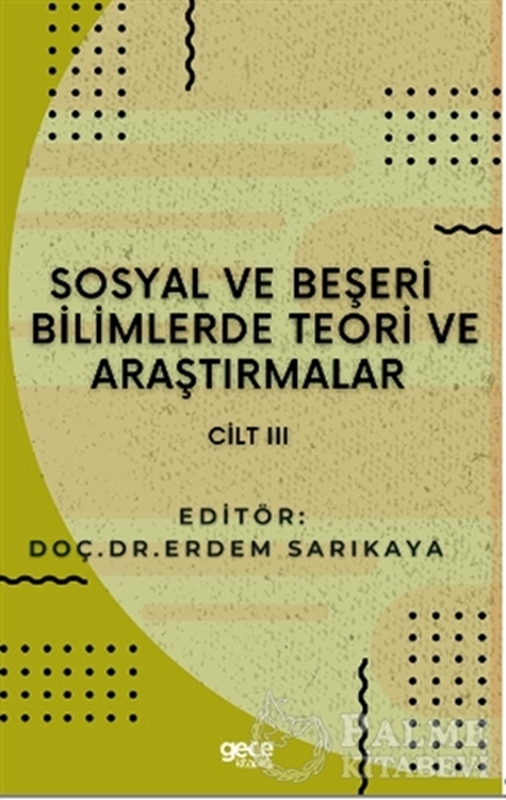 resm Sosyal ve Beşeri Bilimlerde Teori ve Araştırmalar Cilt 3