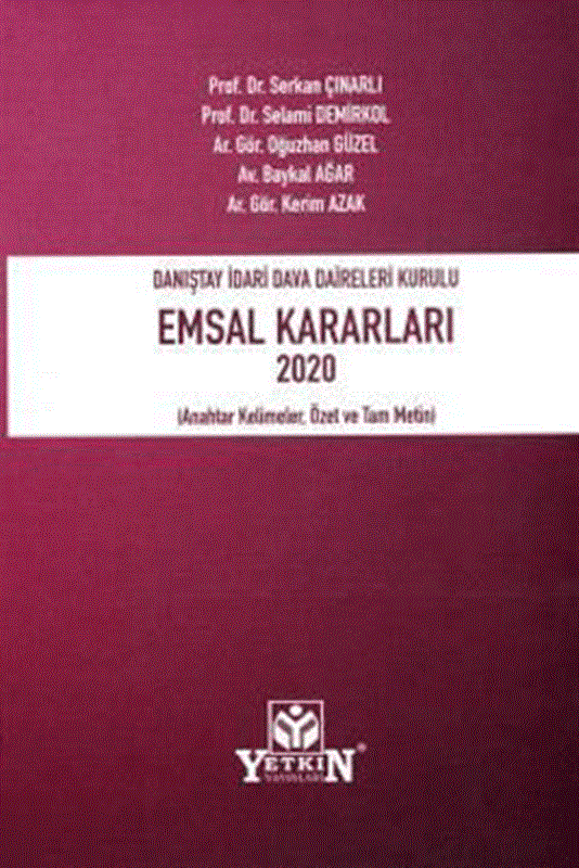 resm Danıştay İdari Dava Daireleri Kurulu Emsal Kararları 2020