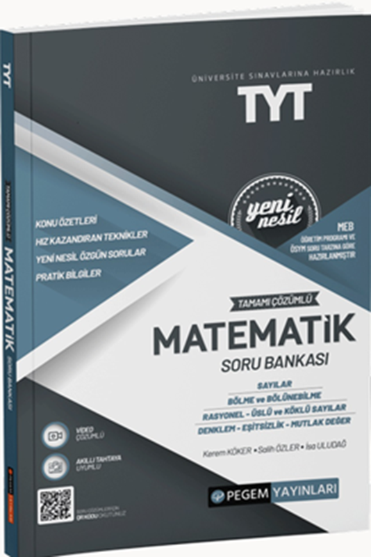 resm TYT Tamamı Çözümlü Matematik Soru Bankası