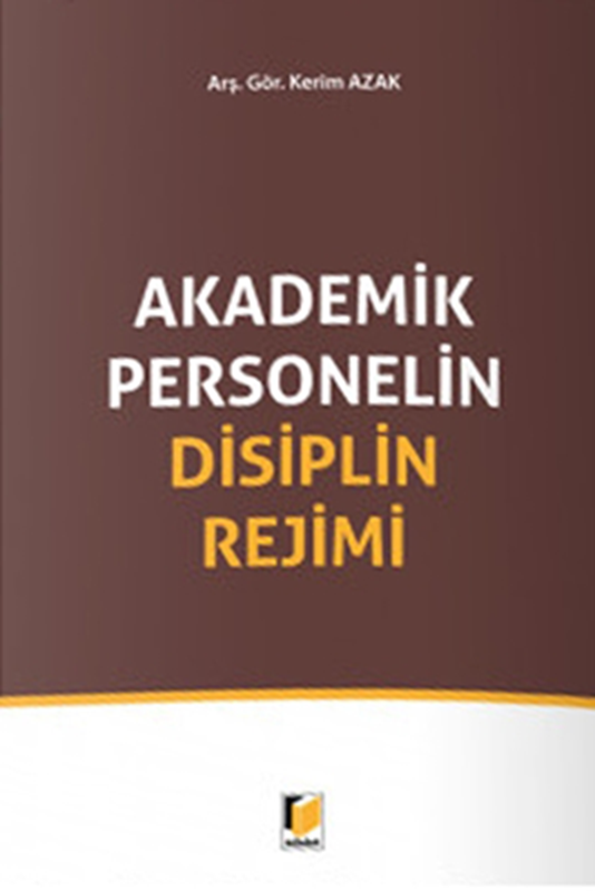 resm Akademik Personelin Disiplin Rejimi