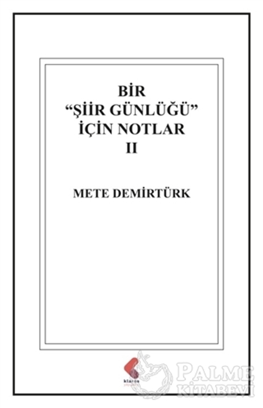 resm Bir "Şiir Günlüğü" İçin Notlar 2