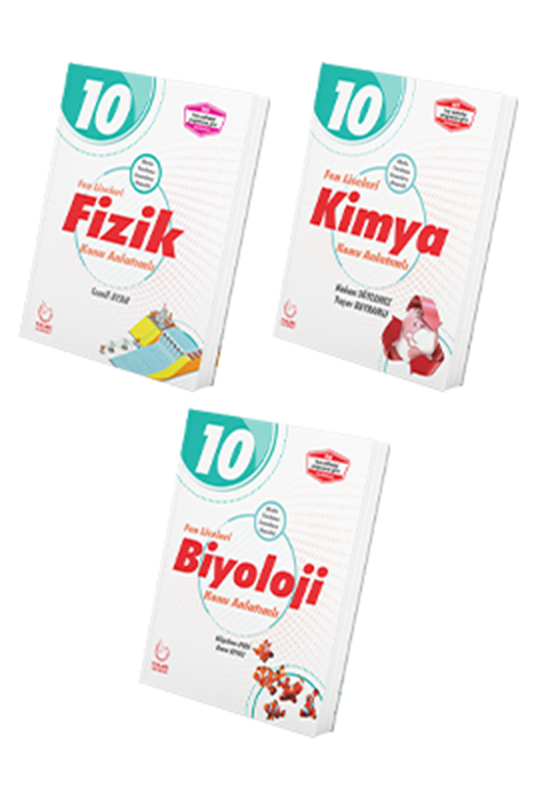 resm 10. Sınıf Fen Lisesi Fizik - Kimya - Biyoloji Konu Anlatımlı 3'lü Set