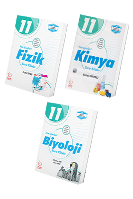 resm 11. Sınıf Fen Lisesi Fizik - Kimya - Biyoloji Soru Bankası Seti