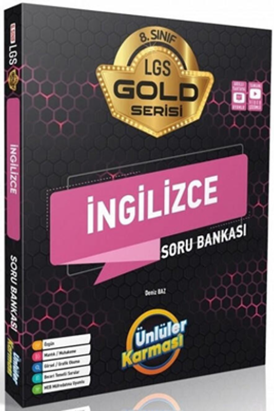 resm 8. Sınıf LGS İngilizce Gold Serisi Soru Bankası