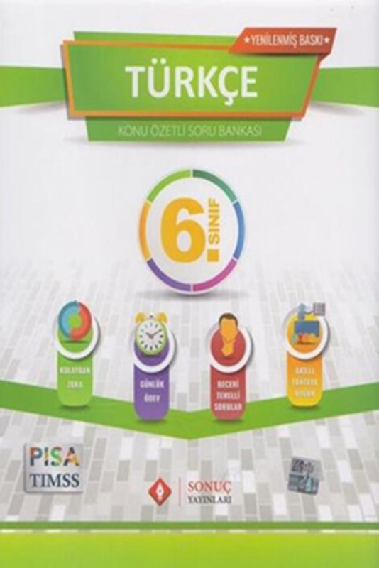 resm 6. Sınıf Türkçe Kazanım Merkezli Soru Bankası Seti