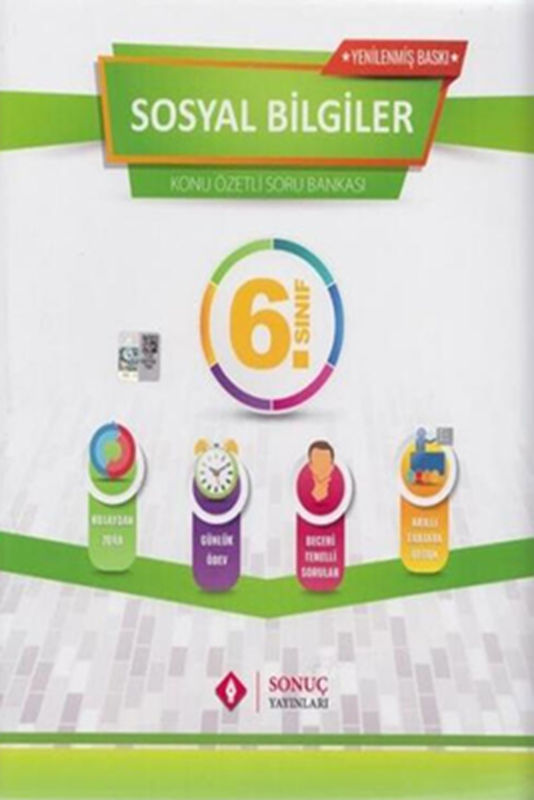 resm 6. Sınıf Sosyal Bilgiler Kazanım Merkezli Soru Bankası Seti