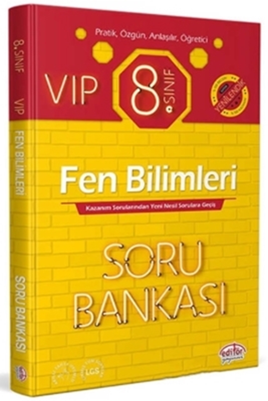resm 8.Sınıf VİP Fen Bilimleri Özetli Lezzetli Soru Bankası 2022