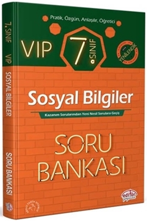 Resim 7. Sınıf VIP Sosyal Bilgiler Soru Bankası