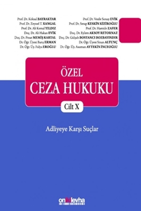 resm Özel Ceza Hukuku Cilt X