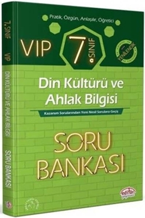 Resim 7. Sınıf VIP Din Kültürü ve Ahlak Bilgisi Soru Bankası