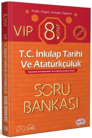 Resim 8. Sınıf VIP T.C. İnkılap Tarihi ve Atatürkçülük Soru Bankası