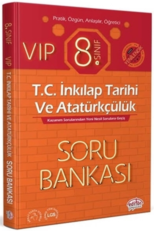 resm 8. Sınıf VIP T.C. İnkılap Tarihi ve Atatürkçülük Soru Bankası