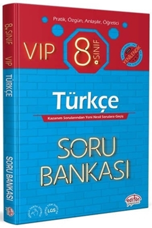 Resim 8. Sınıf VIP Türkçe Soru Bankası