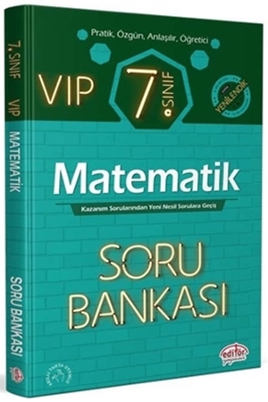 Resim 7. Sınıf VIP Matematik Soru Bankası