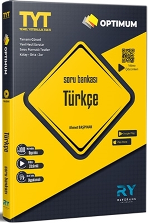Resim Referans Yayınları OPTİMUM TYT Türkçe Tamamı Video Çözümlü Soru Bankası Akıllı Tahta Uyumlu