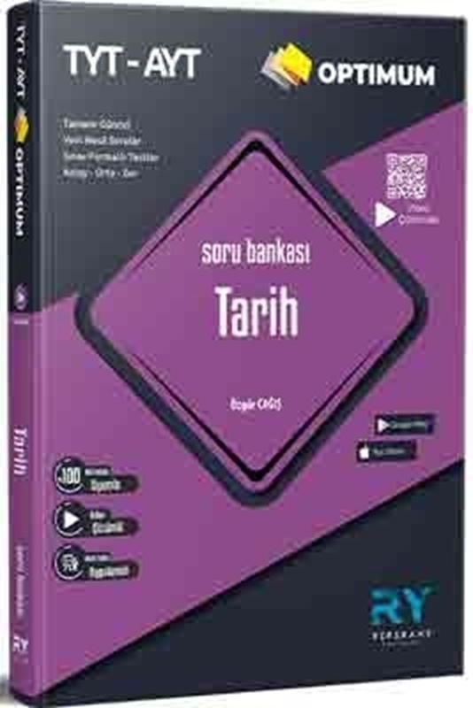 resm Referans Yayınları OPTİMUM TYT AYT Tarih Tamamı Video Çözümlü Soru Bankası Akıllı Tahta Uyumlu