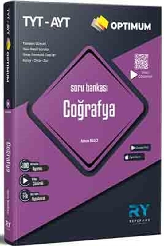 resm Referans Yayınları OPTİMUM TYT AYT Coğrafya Tamamı Video Çözümlü Soru Bankası Akıllı Tahta Uyumlu