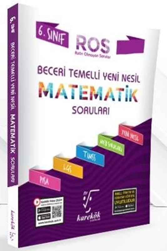 resm Karekök Yayınları 6.Sınıf Beceri Temelli ROS Matematik Soruları