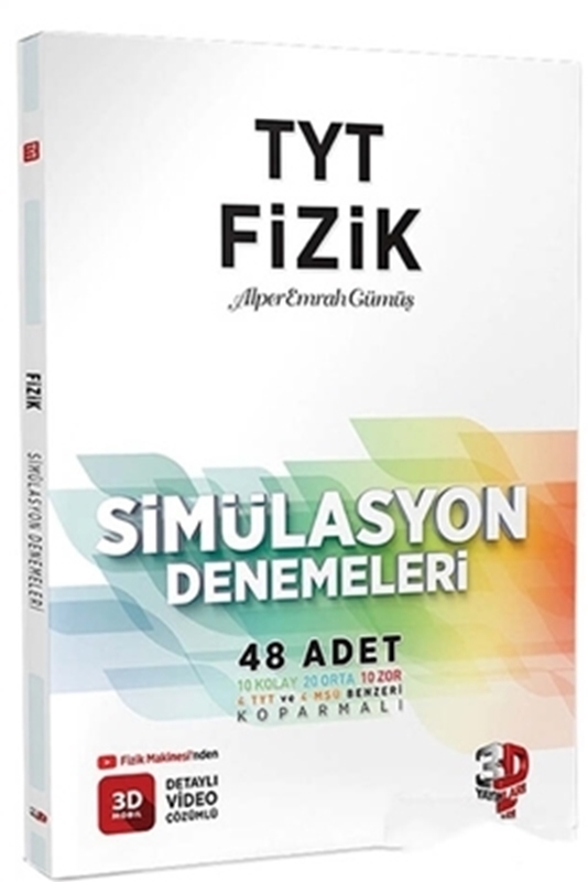 resm 3D Yayınları TYT Fizik Video Çözümlü Simülasyon Denemeleri