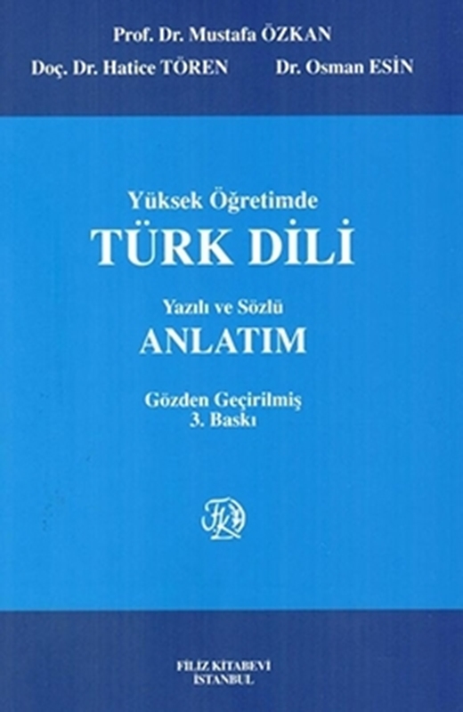 resm Yüksek Öğretimde Türk Dili Yazılı ve Sözlü Anlatım