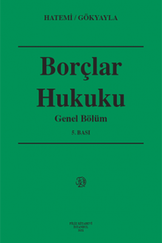 resm Borçlar Hukuku Genel Bölüm