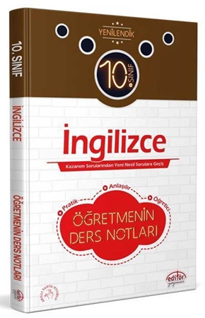 Resim 10. Sınıf İngilizce Öğretmenin Ders Notları Editör Yayınları