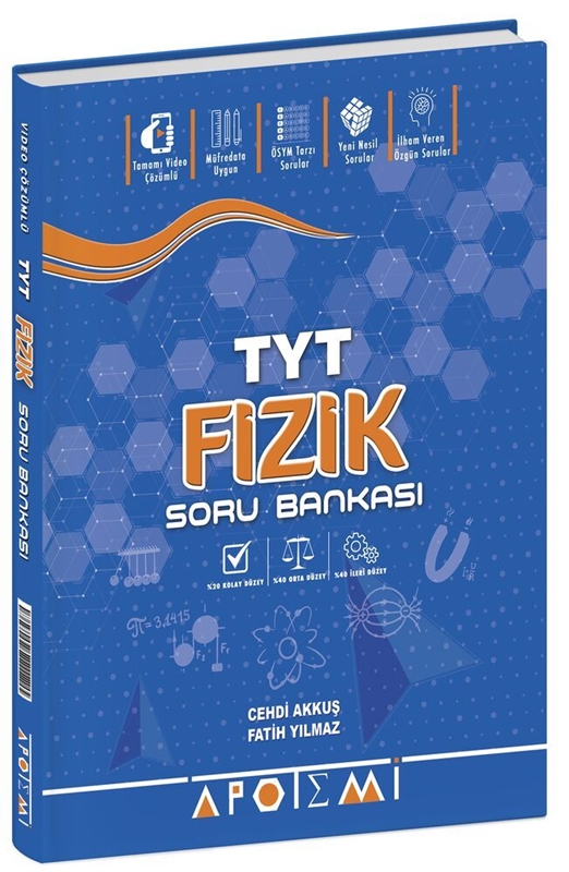 resm TYT Fizik Soru Bankası Apotemi Yayınları