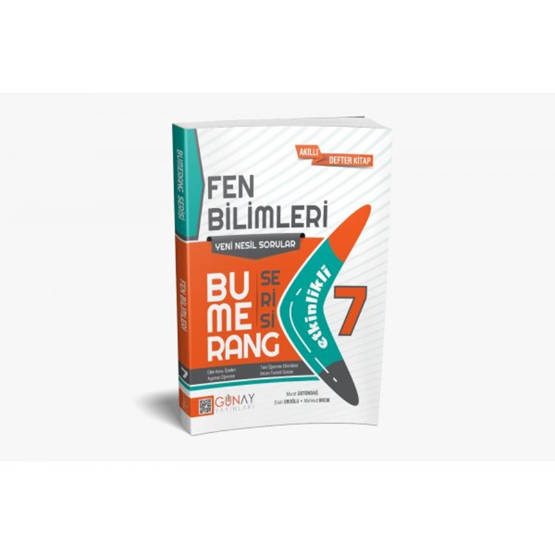 resm 7.Sınıf Bumerang Serisi Fen Bilimleri Akıllı Defter Kitap Günay Yayınları