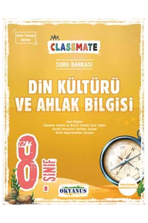 Resim Okyanus Yayıncılık 8. Sınıf Classmate Din Kültürü Ve Ahlak Bilgisi Soru Bankası