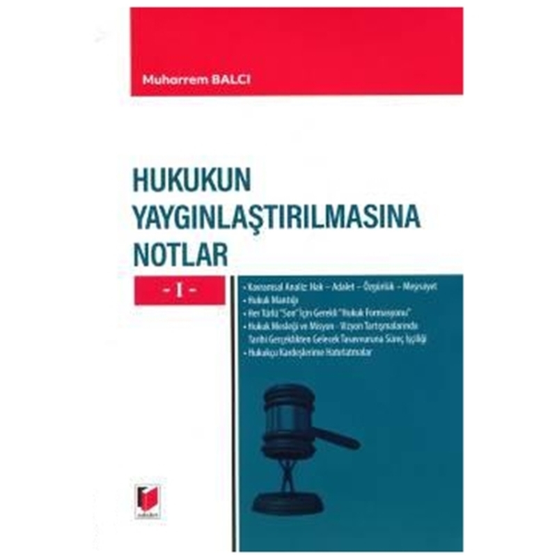 resm Hukukun Yaygınlaştırılmasına Notlar I