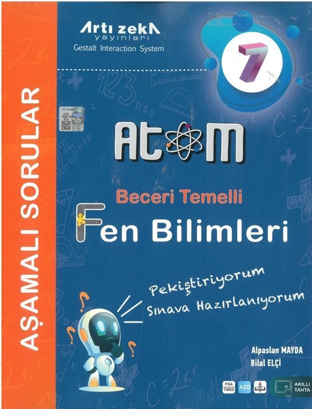 resm Artı Zeka 7. Sınıf Fen Bilimleri Atom Aşamalı Sorular