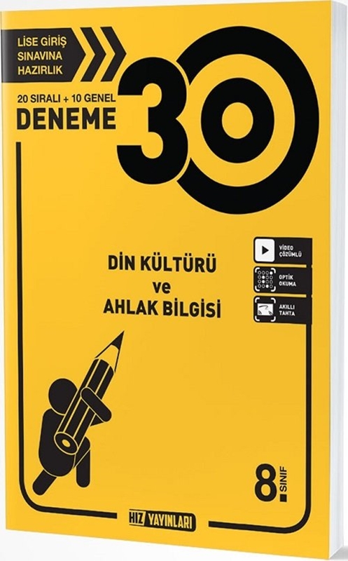resm 8. Sınıf Din Kültürü ve Ahlak Bilgisi 30 Deneme Hız Yayınları