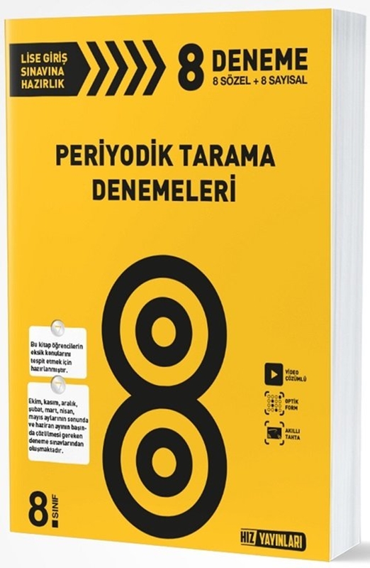 resm 8. Sınıf Periyotik Tarama Denemeleri Hız Yayınları