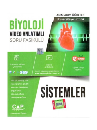 Resim Çap Yayınları Üniversiteye Hazırlık Biyoloji Sistemler Video Anlatımlı Soru Fasikülü