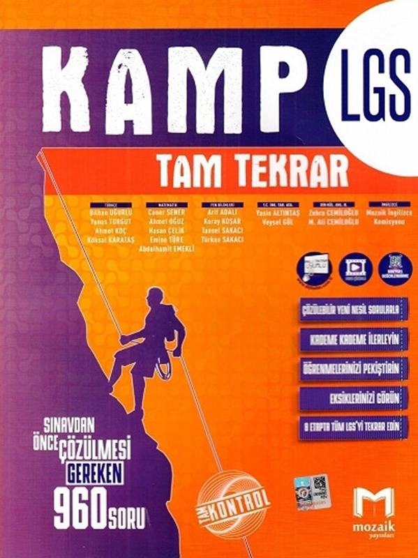 resm Mozaik Yayınları 8. Sınıf LGS Kamp Tam Tekrar